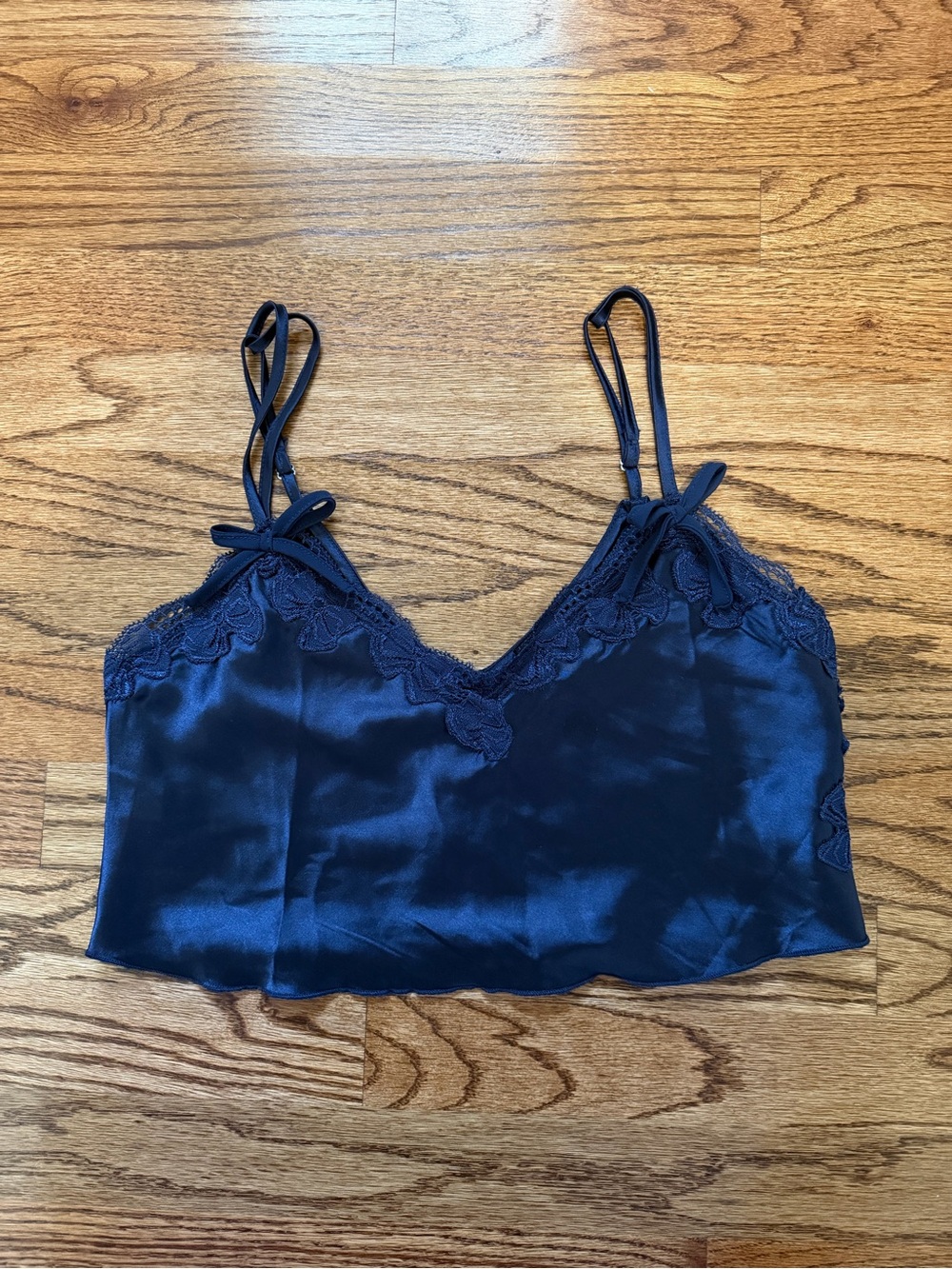 Satin lace cami